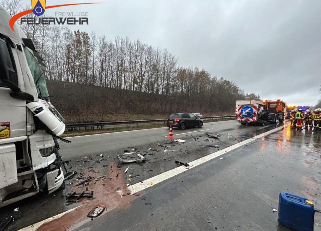 Mehr über den Artikel erfahren Brennt LKW auf Autobahn